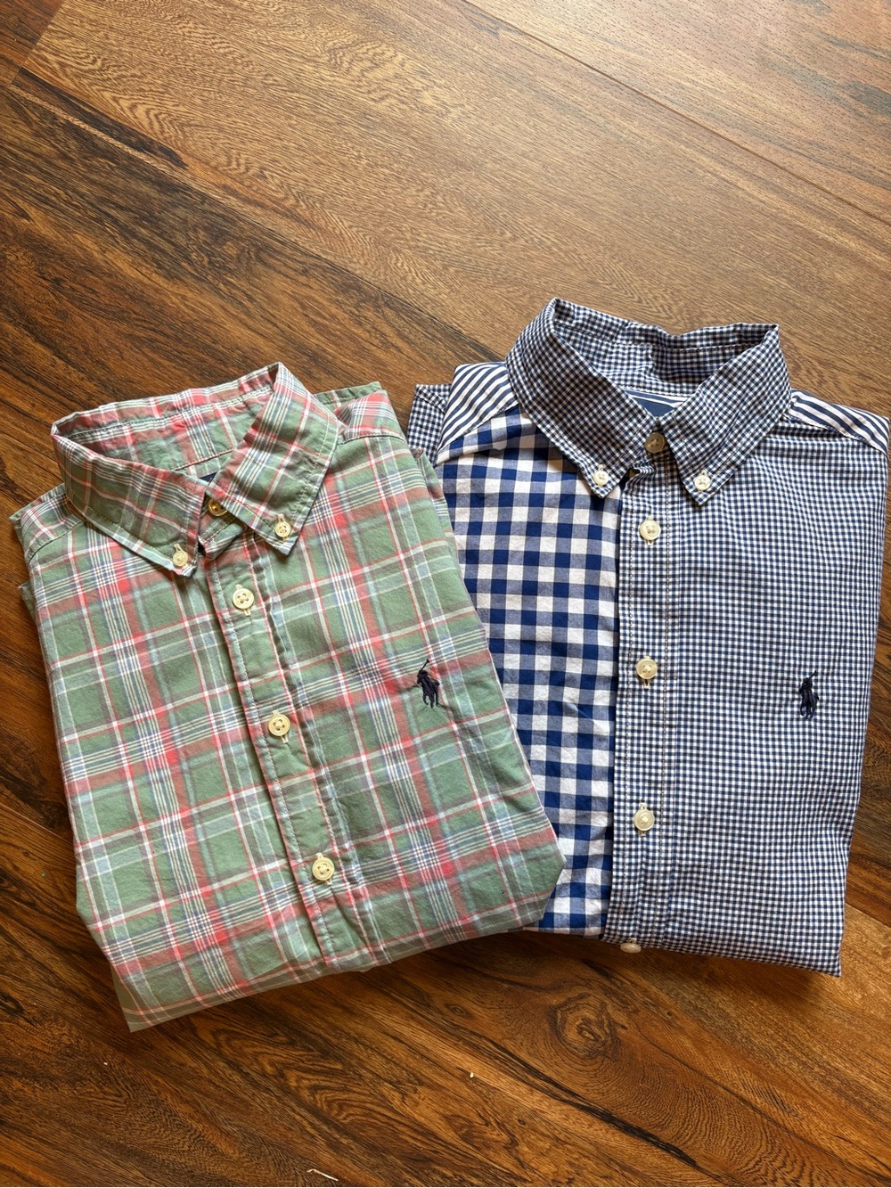 Polo by Ralph Lauren Boys 10-12 Long Sleeve Button Down Shirt With Horse (2)